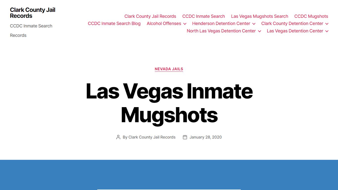 Las Vegas Inmate Mugshots - Clark County Jail Records